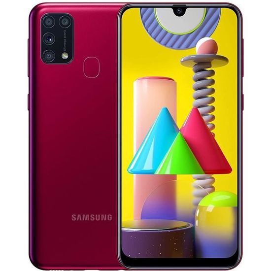 Samsung Galaxy M31 128Go 6GB Ram Dual Sim Rouge