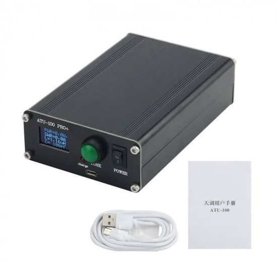 Syntoniseur D'antenne Automatique ATU-100 Mini - Pour Radio 1.8-55 MHz, écran OLED 0.96", USB