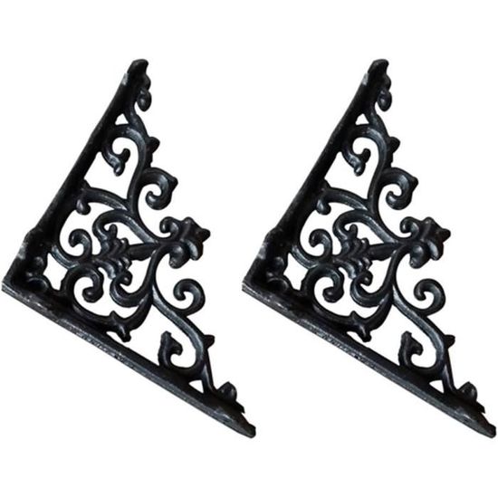 Equerre Etagere Murale,Antique Support pour Étagère, Supports D'étagère ...