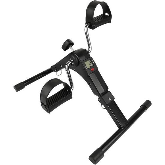 Mini Vélo D'Appartement Pliable - Pédalier Fitness Bras & Jambes, Écran LCD, Résistance Réglable, Compact 37x50x23.5 Cm - Idéal Maison & Bureau