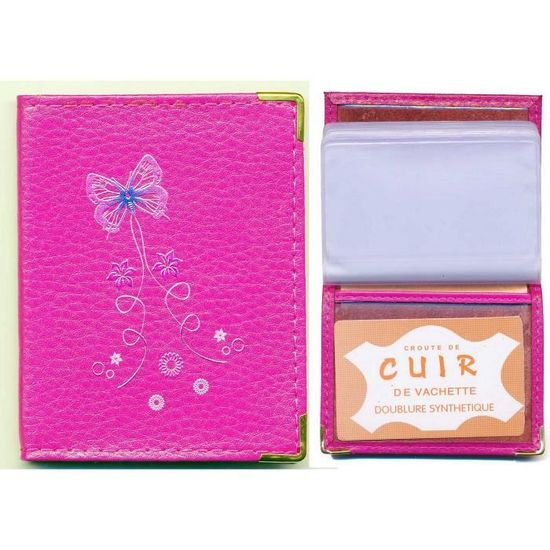 Porte-monnaie Feuille Pochette Reader Digest - Cuir Noir, Calculatrice Intégrée, Neuf Sans étiquette