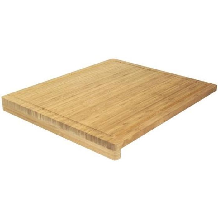 Planche à découper avec rebords Ambiance nature 52x46x1 cm naturel