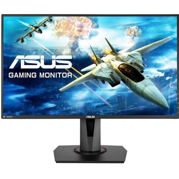 ASUS VG278Q Écran LCD 27- 1920 x 1080 Full HD (1080p) TN 400 cd-m² 1000:1 1 ms HDMI, DVI-D, DisplayPort haut-parleurs noir