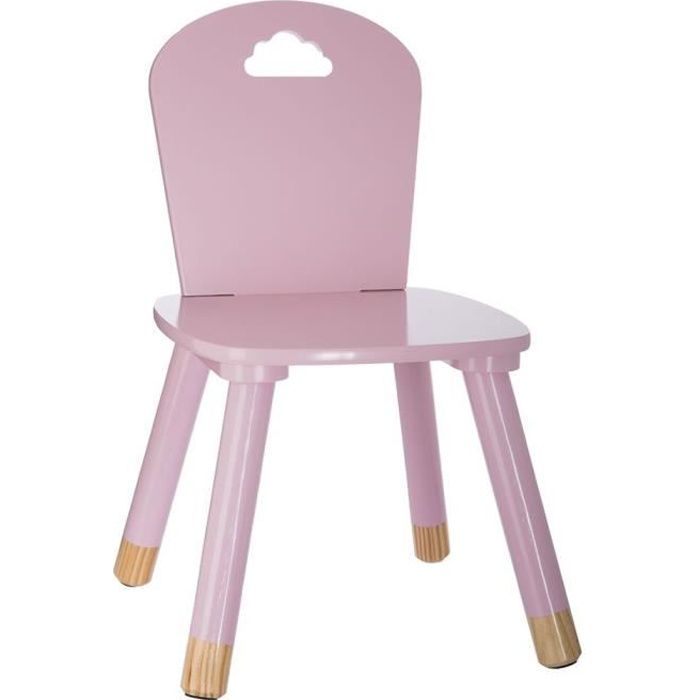 Chaise douceur rose pour enfant en bois Autres Rose