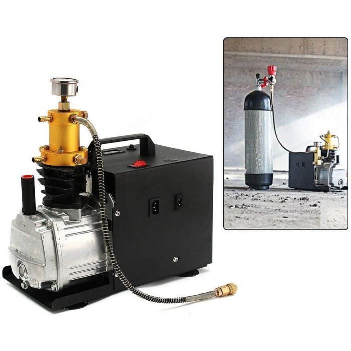 Pompe de compresseur électrique, pompe à air haute pression, compresseur d'air PCP, compresseur d'air comprimé 300 bar/30 Mpa/4500 P