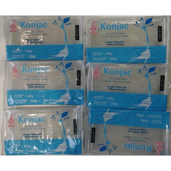 KONJAC PATE TAGLIATELLEs FETTUCCINE / 200 G - LOT 6 PIECES
