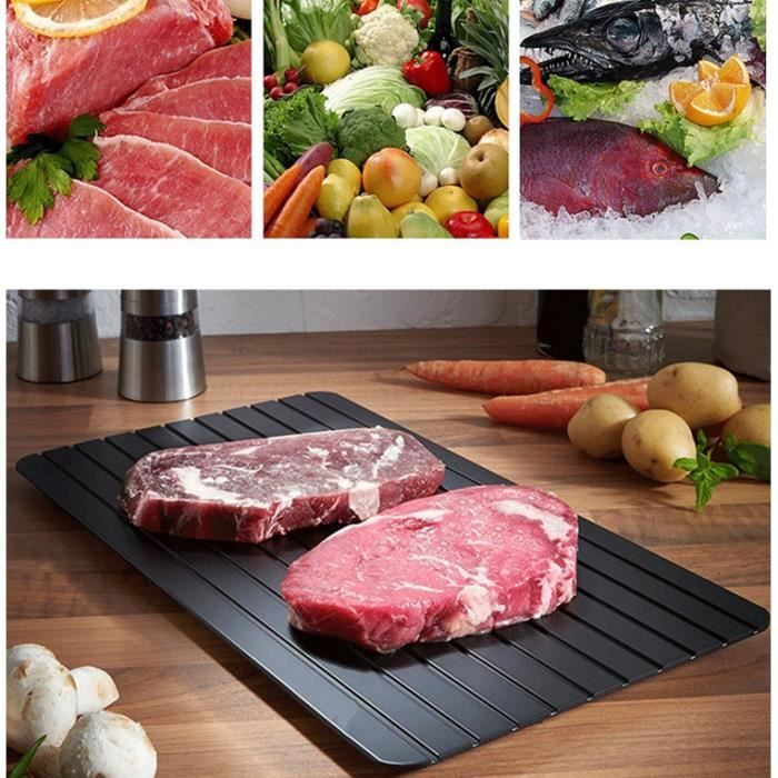 5PCS Plaque de Décongélation pour Décongélation Rapide de Viande des Aliments Congelés sans Électricité -