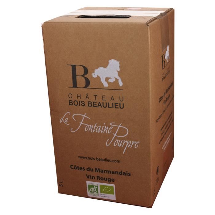 Bag-in-Box 5L Château Bois Beaulieu Rouge AOC Côtes du Marmandais - Vin Rouge