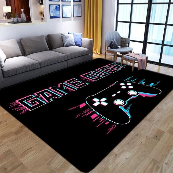 OBV-3866 Tapis de jeu imprimé licorne 3D pour chambre d'enfant tapis de jeu en flanelle douce mousse à mémoire de forme p