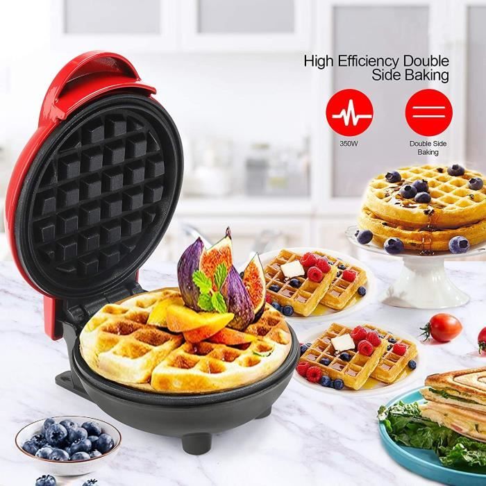 Gaufrier électrique multifunction Plaques de cuission Waffles Grill Appareil croque monsieur
