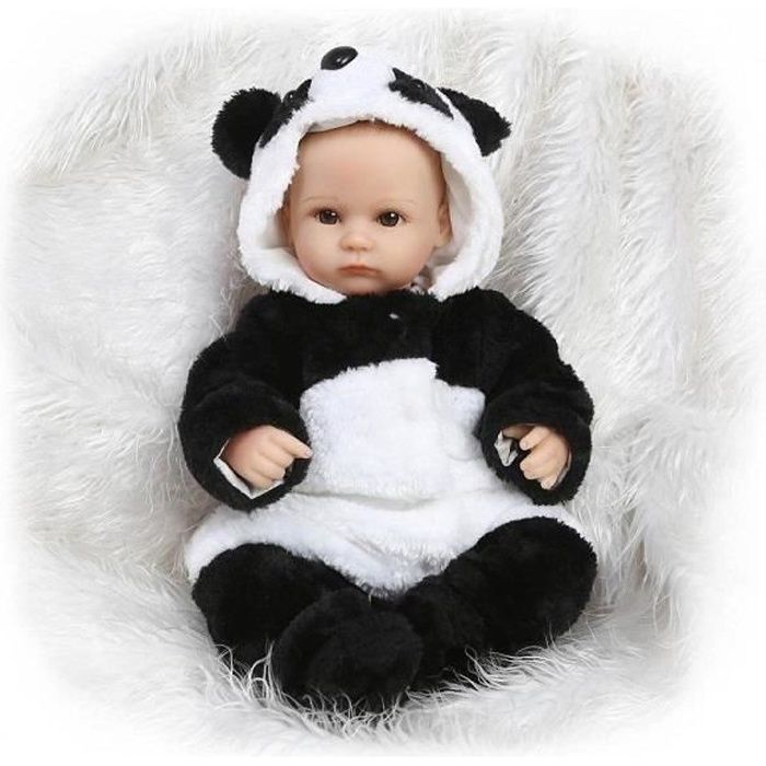 20 pouces Panda Silicone Reborn poupées Bebe Reborn réaliste bébé poupée Reborn jouets Brinquedos bébé poupées en tissu