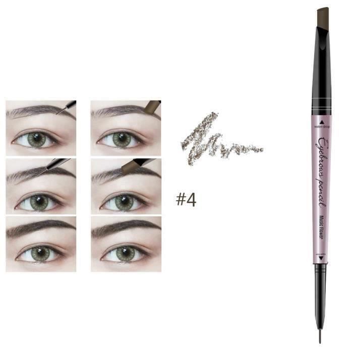 Crayon imperméable de stylo de sourcil d'eye-liner de sourcil d'oeil avec l'outil cosmétique de maquillage de brosse G238FE