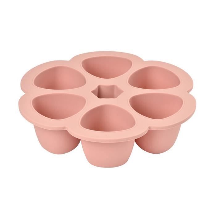 Béaba Portion Multiportions Moule en Silicone Rose 6 x 150ml