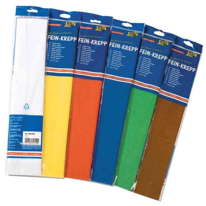 Papier crépon, (l)500 mm x (L)2,5 m, marron choco