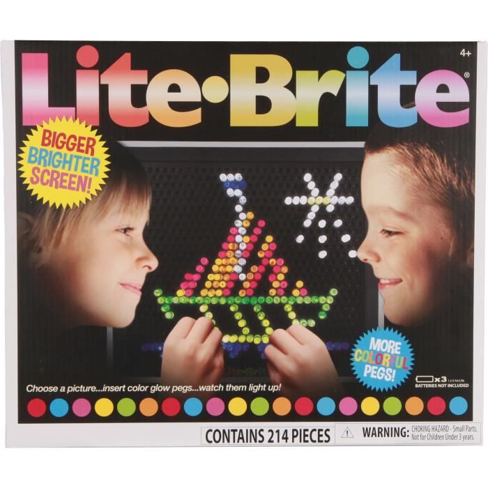 Hasbro ensemble de mosaïques Lite Bite junior 214 pcs