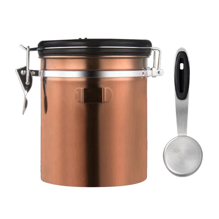 Acier inoxydable Café Récipient de Nourriture Cartouche Bouteille pour les Haricots, Sucre, Feuille Thé, 1 500 ml de champagne