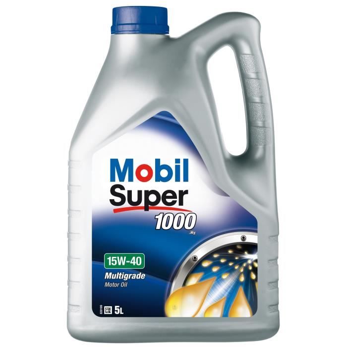 MOBIL Huile-Additif SUPER 1000 X1 - Minerale / 15W40 / 5L