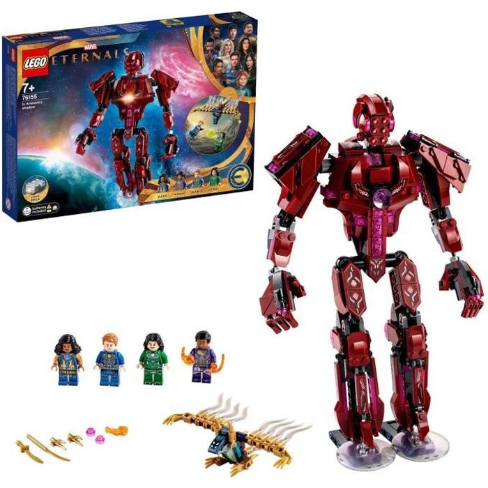 LEGO® 76155 Marvel Les Éternels Dans l’Ombre d’Arishem, Kit de Construction Super-Héros pour Enfants dès 7 ans