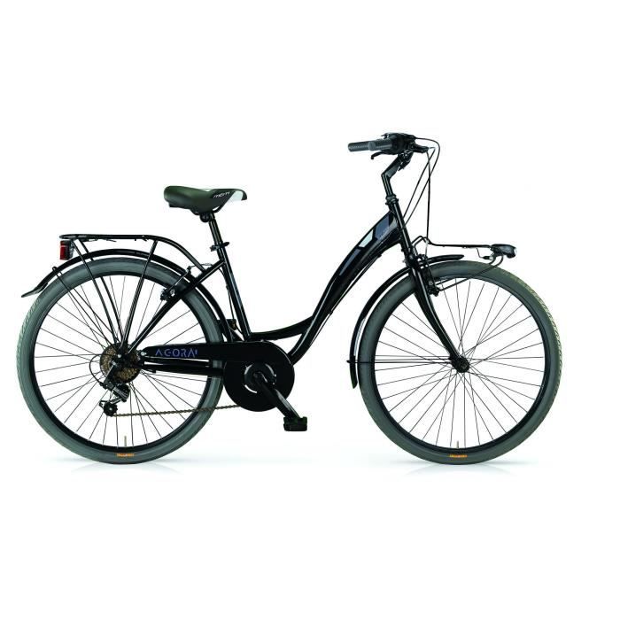 MBM Vélo dame Agora 28 pouces 46 cm Femme 6SP V-Brake Noir