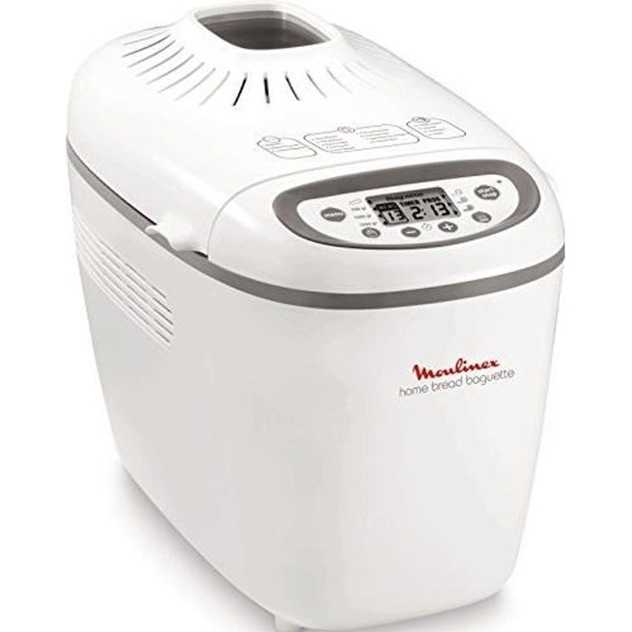 Moulinex OW610110 Machine à Pain Baguettes Plastique Blanc-Gris 28,5 x 45 x 33,5 cm Baguette
