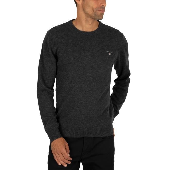 Gant Homme Superfine Tricot De Laine D'agneau, Gris