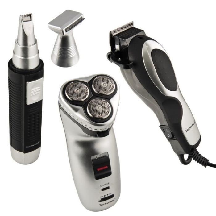 Coffret rasoir-tondeuse-épilateur Techwood TCO2530