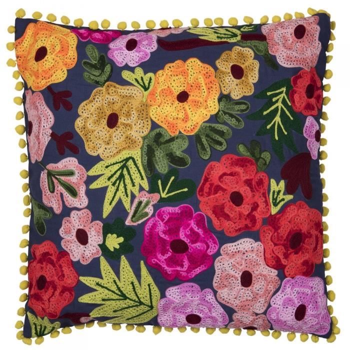 Coussin passiflora 45x45 cm - Table Passion Multicolore