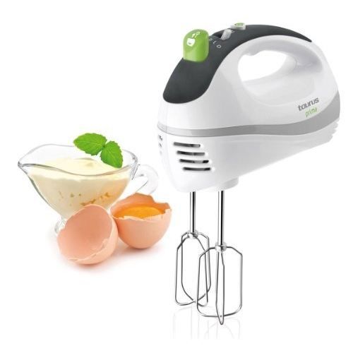 Batteur électrique de pâtisserie Taurus Station Inox de 500W avec 5 vitesses + Turbo, 2 types de fouets et 2 accessoires