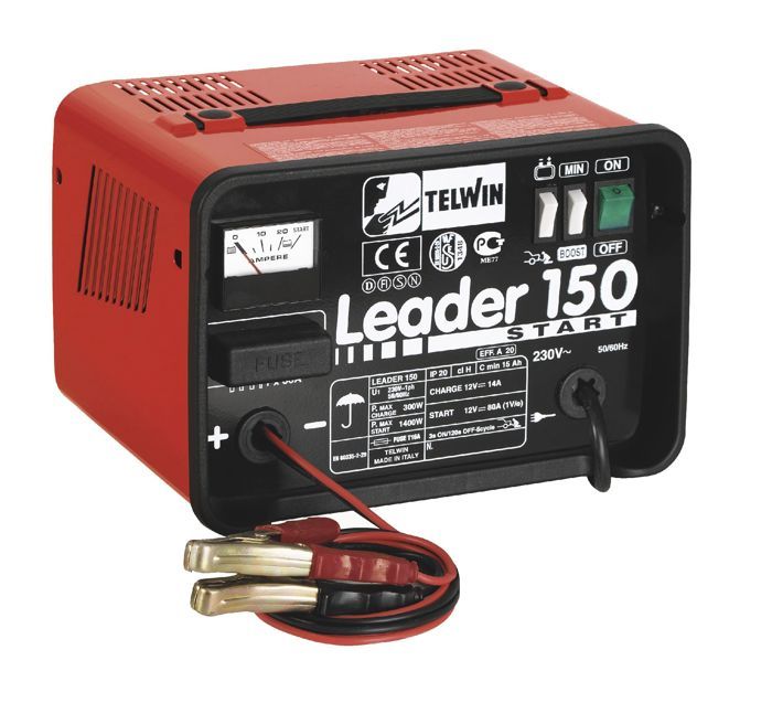 Chargeur de batterie avec fonction START Telwin LEADER 150