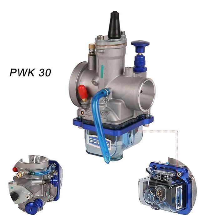 Carburateur Moto Carburador PWK 21 24 26 28 30 32 34mm Avec Jet De Puissance Pour OKO KOSO Dirt