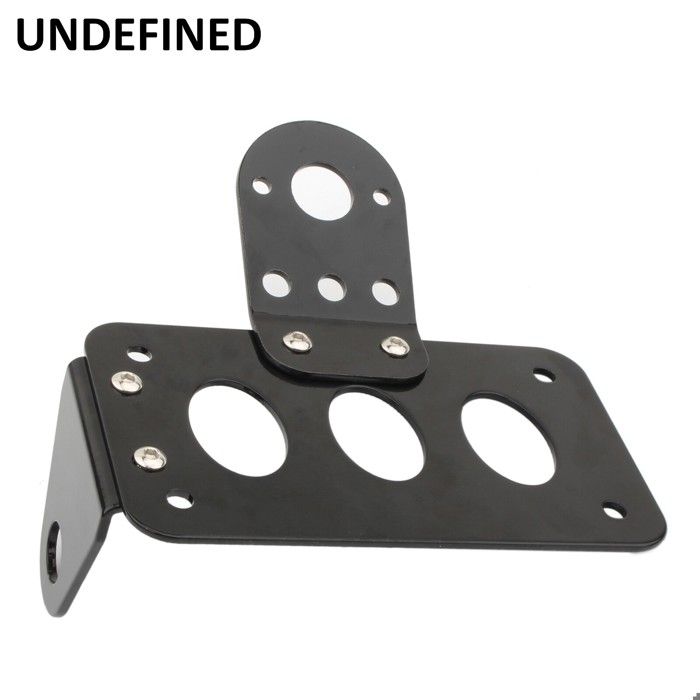 Lot De 2 Supports De Plaque D'immatriculation Pour Scooter - 110x135 Mm, Adhésif, Sans Perçage