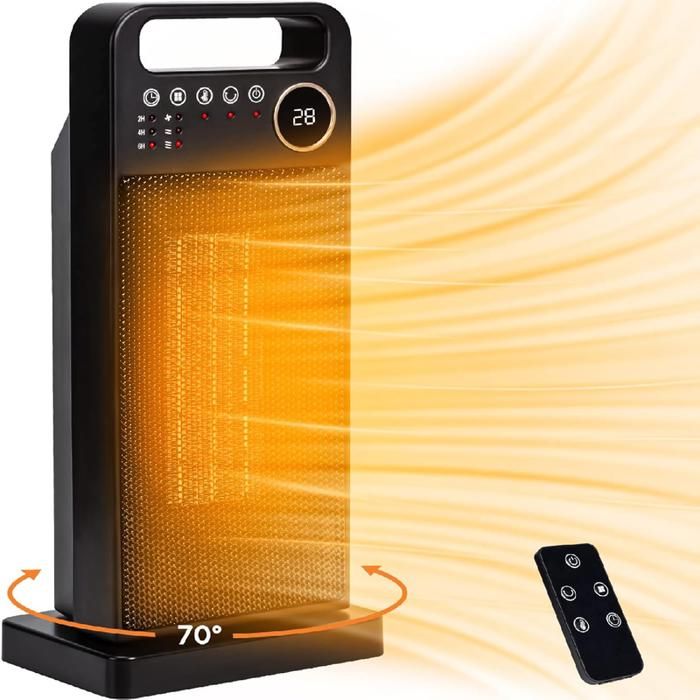 Radiateur Soufflant - FIMEI - 2000W - Télécommande - Oscillation 70° - Minuterie 2-12h