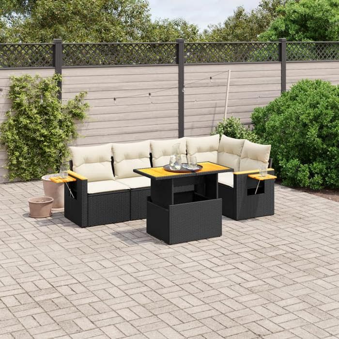 Salon de jardin VIDAXL 6 pcs - vue 10
