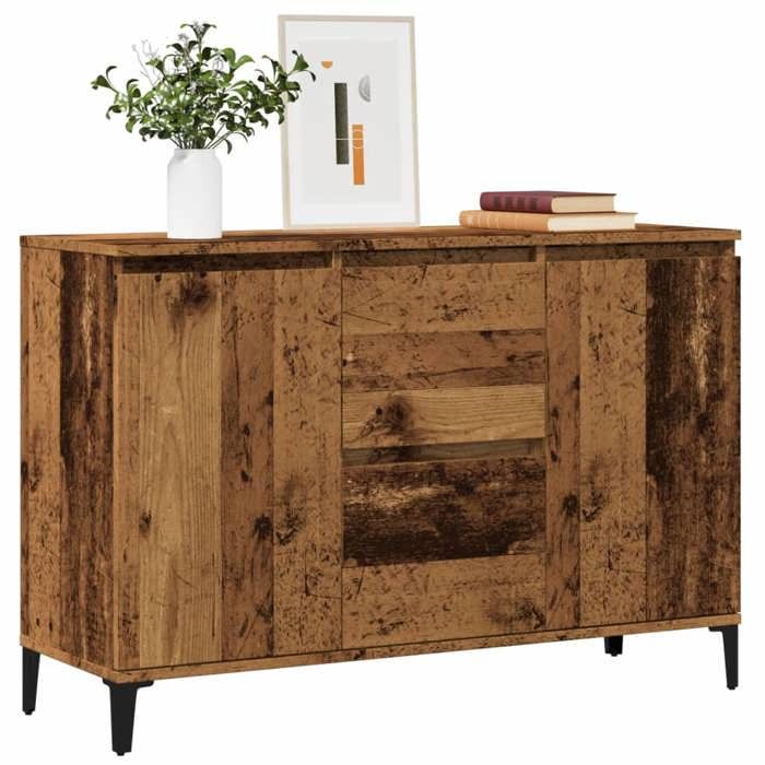 vidaXL Buffet vieux bois 102x35x70 cm bois dingénierie 856486