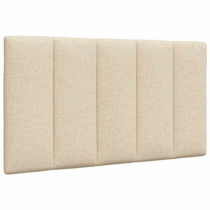 vidaXL Coussin de tête de lit Hanko crème 90 cm tissu 4019147