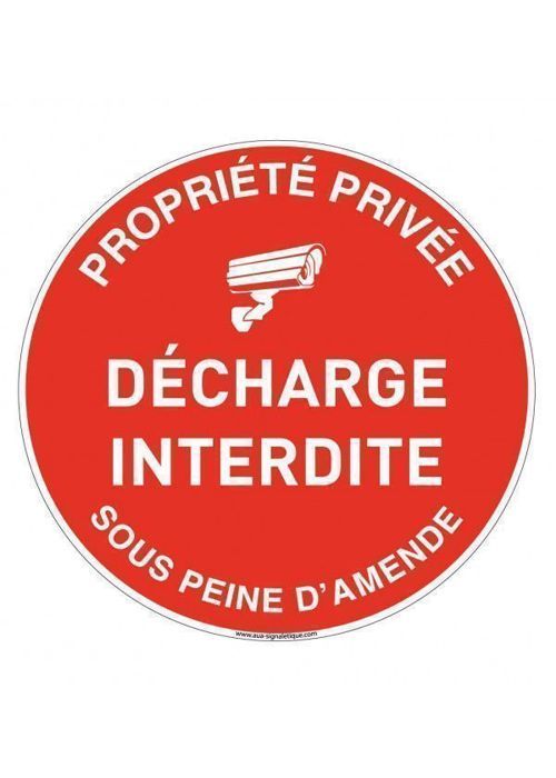 Panneau d'Interdiction - Propriété privée défense d'entrer | GRAVURE