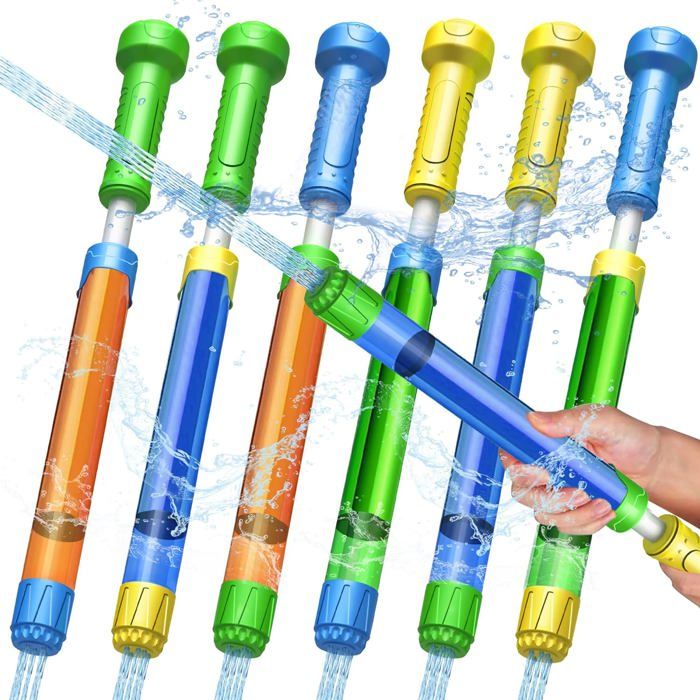 Lot De 2 Pistolets à Eau électriques – Sac à Dos 2100 Ml – Portée 10 M – Rechargeable USB – été