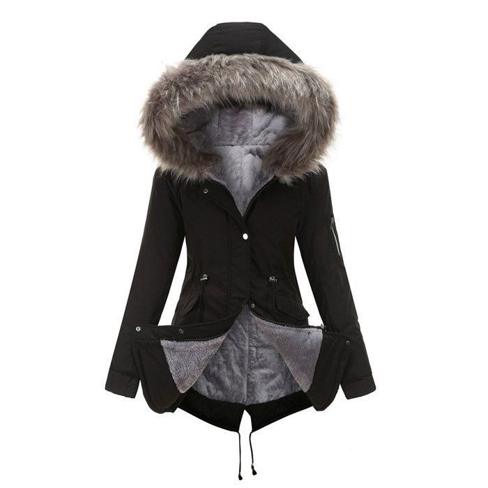 Gilet Sans Manche Capuche Femme - Long, Chaud, Réversible - Taille S à 5XL (100% Polyester) - 10
