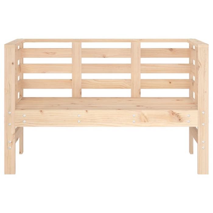 Sale 2026 Banc de jardin - BURKE - Banquette balcon - 1115x53x71 cm - bois massif de pin BB697