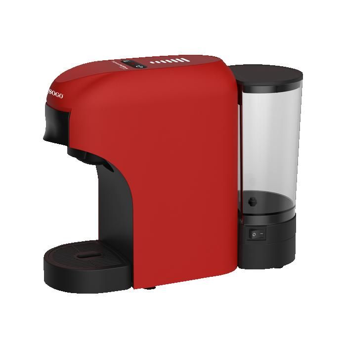 Machine à café multi-capsules 4 en 1 Espresso MultiBrew 1400 Rouge - Sogo