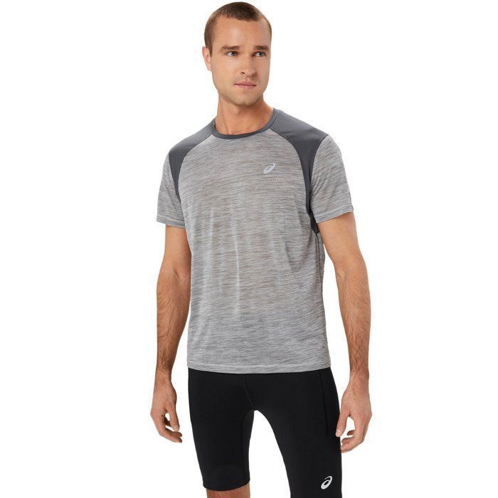 T Shirts Et Chemises Homme - ASICS Road SS Top - Grey