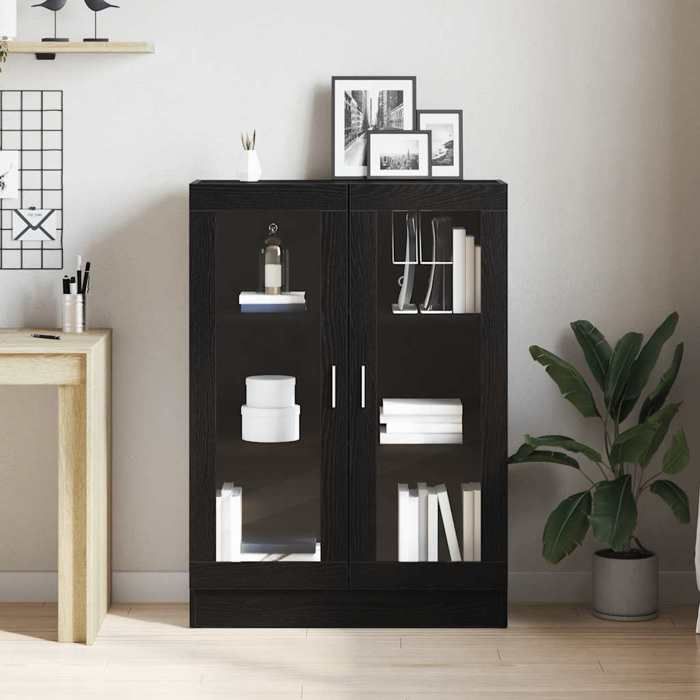 (265856) Noir Meuble Étagère de rangement - Bibliothèque chêne noir 825x305x115 cm bois dingénierie - Pour bureau kjd34913860