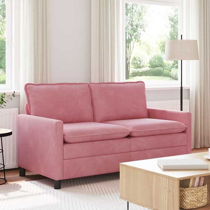 Sofa intérieure moderne vidaXL Canapé Rose 156 x 81 x 87 5 cm Velours(15206）