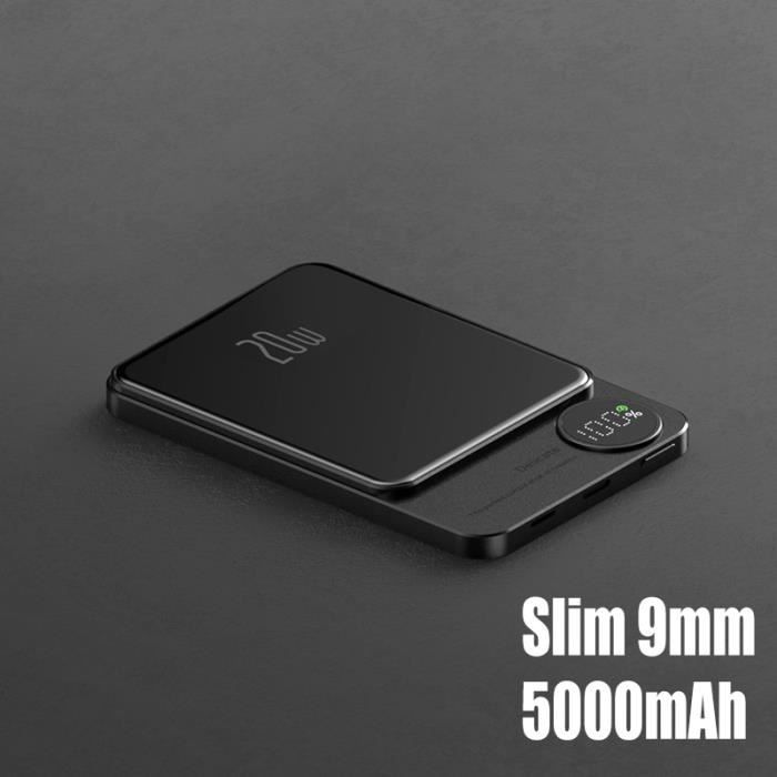 Batterie externe induction publicitaire 5000 mAh - SLIM