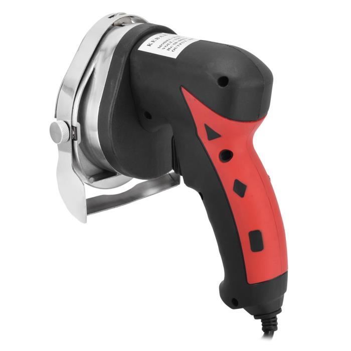 Couteau à Kebab électrique 80W - Lame Ronde Acier Inox, Réglage épaisseur 1-8 Mm - Pour Gyros, Shawarma, Viandes Rôties - 6