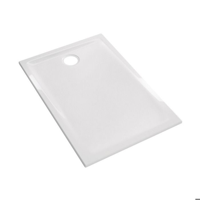 Receveur Renova 140x80x4.5cm - Geberit - Blanc - à poser et/ou à encastrer