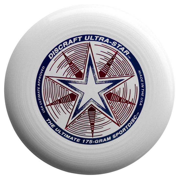 Frisbee Discraft Ultrastar blanc 175gr - Frisbee de qualité supérieure pour tous les niveaux - Discraft