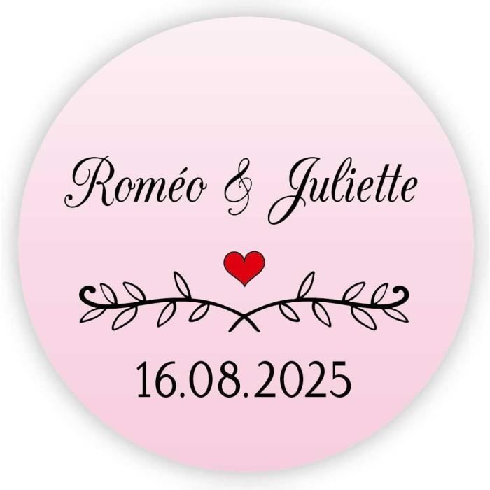Lot 24 Stickers Personnalisés Rond 4 Cm Baptême / Communion – Croix Rose, Prénom + Date, Bleu/Rose/Vert – Mat Ou Brillant