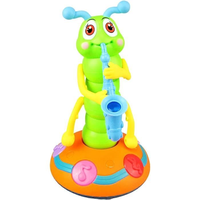 Comparer les prix de Jouet de Danse électrique - CATERPILLAR - Chenille avec lumière et Musique - Blanc - Coloré - Mixte