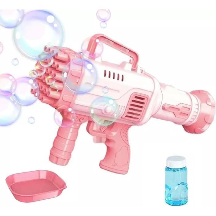 Pistolet à Bulles Automatique 69 Trous – Jouet Enfants 5-10 Ans, Pour Fêtes & Extérieur